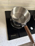 三四鋼雪平鍋316L不銹鋼奶鍋22cm食品級加厚煮面泡面小湯鍋煮粥鍋 38126 曬單實(shí)拍圖