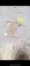 全棉時(shí)代嬰兒隔汗巾兒童純棉吸汗巾幼兒園墊背巾39×19cm小免+米白+粉 3條 曬單實(shí)拍圖