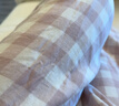 無印良品（MUJI）女式 無側縫雙層紗織 睡衣 家居服套裝  粉紅色條紋5A M 曬單實拍圖