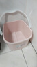 茶花洗腳桶塑料泡腳桶洗腳盆足浴盆浴足器沐足桶0351 新款粉色 曬單實(shí)拍圖