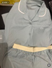 蕉內(nèi)棉棉305H睡衣女士純棉柔軟情侶家居服吸濕速干長袖長褲圓領(lǐng)春秋季 曬單實拍圖