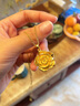 IS YOU黃金玫瑰花金項鏈女款999足金花朵吊墜生日情人節(jié)禮物送女友老婆 足金玫瑰花吊墜+品牌禮盒 足金吊墜金重約1g 曬單實拍圖