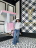 美麗衣櫥（BEAUTIFUL WARDROBE）高腰減齡微喇牛仔褲女秋季高級復古感顯瘦喇叭褲慵懶拖地馬蹄褲女 曬單實(shí)拍圖