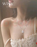 MZMZ鉑金項鏈女士四葉草鉆石白金PT950飾品生日38女神節(jié)禮物送女友 鉑金999奢華款-·可免費(fèi)刻字 曬單實拍圖