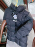 圖圖小象【三防抗寒】女童中長款羽絨服25冬裝高充絨加厚保暖連帽兒童外套 黑色 150 身高約150cm 曬單實(shí)拍圖