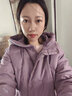 鴨鴨（YAYA） 媽媽冬裝羽絨服中長(zhǎng)款中年上衣中老年人女裝洋氣棉襖奶奶裝衣服 紫色 2XL 【建議115斤-130斤】 曬單實(shí)拍圖