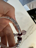 周大生（CHOW TAI SENG）足銀手鐲女花間舞蝶銀s990蝴蝶手鐲亮面生日禮物送女友 曬單實(shí)拍圖
