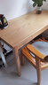 源氏木語(yǔ)實(shí)木書(shū)桌北歐簡(jiǎn)約電腦桌橡木桌子原木辦公桌學(xué)習桌原木色1.2米 曬單實(shí)拍圖