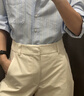 優(yōu)衣庫女裝男裝牛津紡箱型條紋襯衫/長(cháng)袖合作款新款479975 483601 479975/61水藍色 M 曬單實(shí)拍圖