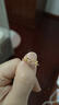 周六福（ZLF）  黃金戒指女款5D硬金翅膀指足金環(huán)送女友 定價(jià) 12號-0.85g 曬單實(shí)拍圖