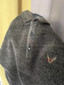 羅蒙（ROMON）一體絨毛衣男雪尼爾帶領(lǐng)加絨加厚秋冬保暖長(cháng)袖T恤POLO打底衫 紫紅 M 曬單實(shí)拍圖