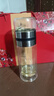 胖東來(lái)茶水分離杯雙層透明商務(wù)禮品杯便攜高硼硅隔熱玻璃水杯地推小禮品 鋼本色500ml高硼硅雙層 曬單實(shí)拍圖