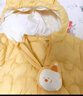 巴拉巴拉童裝嬰兒連體衣輕薄羽絨服寶寶衣服2025冬裝抱衣爬服男童女童萌趣 黃色雪人-白鴨絨 90 cm-充絨量47g 曬單實(shí)拍圖
