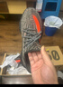 阿迪達斯Yeezy350夏日透氣椰子男女休閑鞋HQ7045 42 曬單實(shí)拍圖
