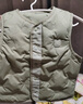 迷你巴拉冬季新款男女童可愛(ài)無(wú)領(lǐng)羽絨服寶寶保暖時(shí)尚羽絨馬甲 橄欖綠40801 100 曬單實(shí)拍圖