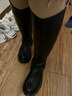 達芙妮不過(guò)膝長(cháng)筒靴女粗跟中跟百搭騎士靴女4022605055 黑色/單里 36 曬單實(shí)拍圖