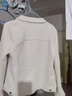 皮爾卡丹（pierre cardin）夾克短外套女小香風(fēng)春皮衣修身顯瘦小個(gè)子休閑上衣秋冬2026新流行 米白色 S 160 曬單實(shí)拍圖