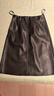 尚都比拉秋季時(shí)髦高質(zhì)感PU皮裙高腰顯瘦半身裙百搭a字裙 雅黑色 S  曬單實(shí)拍圖