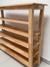 造作紀實(shí)木鞋架開(kāi)放式家用玄關(guān)多層大容量收納鞋柜入戶(hù)進(jìn)門(mén)式收納置物架 胡桃色四層帶抽100cm 曬單實(shí)拍圖