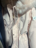 戴維貝拉（DAVE＆BELLA）冬季女童羽絨服中長(cháng)款兒童三防外套加厚女孩上衣冬裝中大童衣服 粉色 150 cm（建議身高140-150cm） 曬單實(shí)拍圖