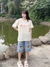 衣然呈品破洞牛仔短褲男夏季薄款水洗寬松美式潮牌炸街設(shè)計(jì)感毛邊五分中褲 藍(lán)色 XL【建議125-140斤】 曬單實(shí)拍圖