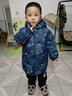 G.DUCKKIDS小黃鴨品牌新品兒童羽絨服新款男女中小童中長(cháng)款寶寶加厚外套冬 藏青小汽車(chē) 男童中長(cháng)款 白鴨絨 120 (建議身高115-125cm) 曬單實(shí)拍圖
