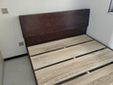歐木悅【加寬30cm鋪板】實(shí)木床現代簡(jiǎn)約橡木1.8m主臥雙人床胡桃色大床 橡木床+20cm邦尼爾獨立彈簧床墊+床頭柜*2 1800mm*2000mm 曬單實(shí)拍圖
