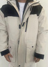 鴨鴨（YAYA）冰殼三合一90鵝絨保暖沖鋒衣羽絨服情侶外套 燕麥灰 XL180/96A 曬單實(shí)拍圖