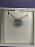 施華洛世奇（SWAROVSKI）新品 Idyllia太陽(yáng)花朵項(xiàng)鏈輕奢飾品生日38女神節(jié)禮物送女友 5680013 藍(lán)色 曬單實(shí)拍圖