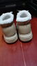 秋致夏包跟棉拖鞋女厚底室內居家PU皮防水拖鞋冬季加絨加厚保暖棉鞋高跟 卡其 36-37 (230mm) 適合35-36碼 曬單實(shí)拍圖