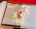 GIAVENTOLA羊毛披肩女刺繡圍巾兩用中老年羊毛圍巾保暖空調披肩生日禮物 錦繡芳華-紫本色 曬單實(shí)拍圖
