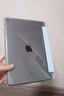 智思慧適用2025款Apple iPad Air11英寸保護套Air7/6/5/4 蘋(píng)果平板pro11透明殼帶筆槽三折支撐皮套 黑色 曬單實(shí)拍圖