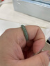 GRAMDA豆綠翡翠戒指男女款戒子玉石指環(huán)高級感尾戒首飾品生日禮物送女友 翡翠A貨戒指 內徑18mm適合手圍56mm 曬單實(shí)拍圖