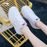 李寧（LI-NING）板鞋小白鞋女鞋運動(dòng)鞋輕便春秋季新款低幫防滑休閑女旅游鞋子 標準白 37.5 曬單實(shí)拍圖