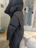 鴨鴨（YAYA）羽絨服女長(cháng)款過(guò)膝冬季新款連帽加厚極寒保暖寬松時(shí)尚高充絨外套FL 黑色 M 曬單實(shí)拍圖