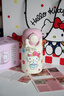 Hello Kitty女士小保溫杯迷你水杯新年禮物高顏值316內膽學(xué)生便攜雙飲吸管杯 H-hellokitty220ml（禮盒裝） 曬單實(shí)拍圖