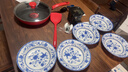 美濃燒日本進(jìn)口石榴唐草深盤(pán)餐盤(pán)8.5英寸陶瓷套裝5件套 曬單實(shí)拍圖