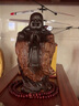 漁者讀木 黑檀木雕刻彌勒佛笑佛實(shí)木家居客廳玄關(guān)裝飾擺放佛教寓意送禮品 手工精雕恭喜佛:高20CM 曬單實(shí)拍圖