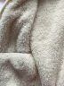 冰洁（BINGJIE）女士夹克秋季新款纯色珊瑚绒潮流休闲立领短外套 白色 L 实拍图