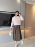 香影小香風(fēng)輕薄羽絨服女短款2025冬季新款小個(gè)子90白鴨絨粉色外套 銀牡丹色 S 曬單實(shí)拍圖