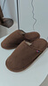 戶(hù)璃德國秋冬季復古室內居家拖鞋男士新款防滑木地板臥室四季大碼棉拖 咖啡色3313 36 /37 曬單實(shí)拍圖