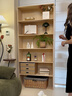 千禧華府實(shí)木書(shū)架落地立式書(shū)柜客廳臥室轉角一體靠墻簡(jiǎn)易多層儲物柜六層80 曬單實(shí)拍圖