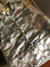 鹿王戀雪2024春秋新中式國風盤扣緞面刺繡提花馬夾背心無袖上衣馬甲女外搭 藍灰色 XL 110斤-125斤 曬單實拍圖