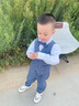 羅蒙男童花童禮服兒童小西裝套裝三件套男孩西服寶寶周歲禮服帥氣 馬甲+長(zhǎng)褲+襯衫+領(lǐng)結(jié) 110 曬單實(shí)拍圖