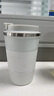 瑜品佳 咖啡杯保溫杯高顏值 單飲保溫杯辦公室380ML 304不銹鋼馬克杯 白色380ML咖啡杯不銹鋼單飲 曬單實(shí)拍圖