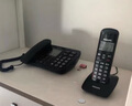 飛利浦（PHILIPS） DCTG167電話機(jī)無繩子母機(jī)辦公家用電話支持免提通話/三方通話/屏幕背光 黑色一拖一 曬單實(shí)拍圖