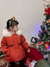 迪士尼寶寶兒童羽絨棉服女童派克服秋冬裝棉衣2025洋氣冬季加絨加厚外套棉襖 黃色 加厚一件過(guò)冬 110 建議身高1米左右 曬單實(shí)拍圖