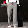 皮爾卡丹（pierre cardin）雪尼爾休閑褲男秋冬季新款透氣運動(dòng)長(cháng)褲子男士寬松抗皺保暖直筒褲 黑色 【冬季加絨款】 2XL （建議體重155-168斤） 曬單實(shí)拍圖