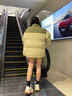 JEEP SPIRIT棉服女加厚外套冬新款雙面穿面包服棉襖子情侶保暖棉衣男女裝 23988-牛油果綠[男女同款] S 曬單實(shí)拍圖