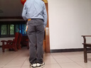 吉普（JEEP）牛仔褲男秋冬季高端寬松商務(wù)直筒男褲休閑褲子男 尼納灰 33 曬單實(shí)拍圖